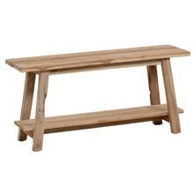Natural Jafar Recycled Teak Wood Bench